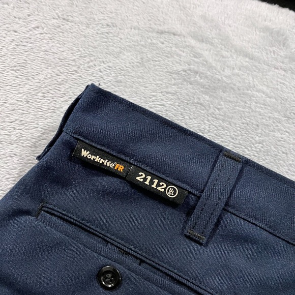 Workrite FR Pants Mens 29x28.5* Navy Blue 2112 Cat 1 Nomex IIIA Arc Rating 7.0 - Picture 8 of 14
